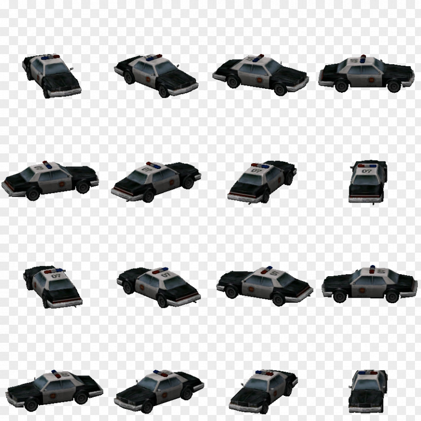 Car Police Sprite Vehicle 2D Computer Graphics PNG