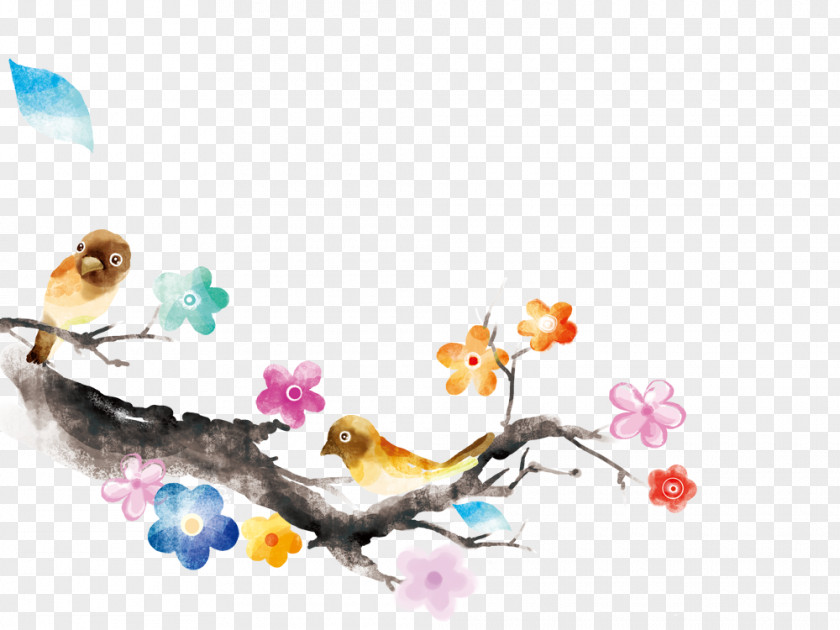 Plum Chinese Style Flower Illustration PNG