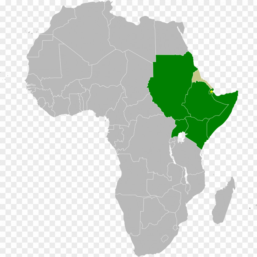 Africa Mapa Polityczna Clip Art PNG
