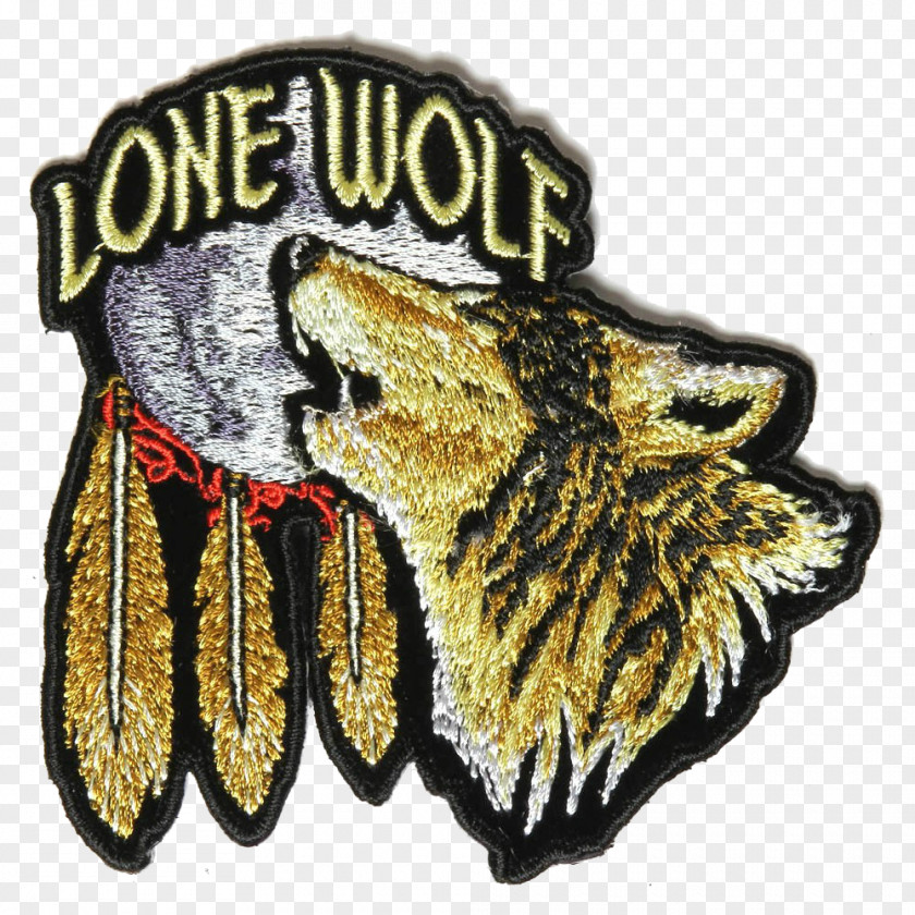 Motorcycle Embroidered Patch Iron-on Embroidery Sewing Gray Wolf PNG