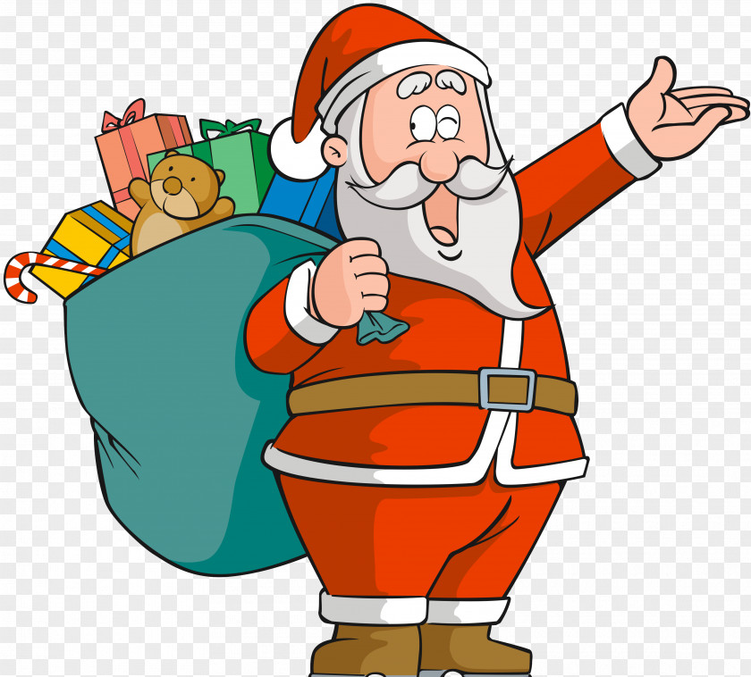 Santa Claus Cartoon Christmas Clip Art PNG