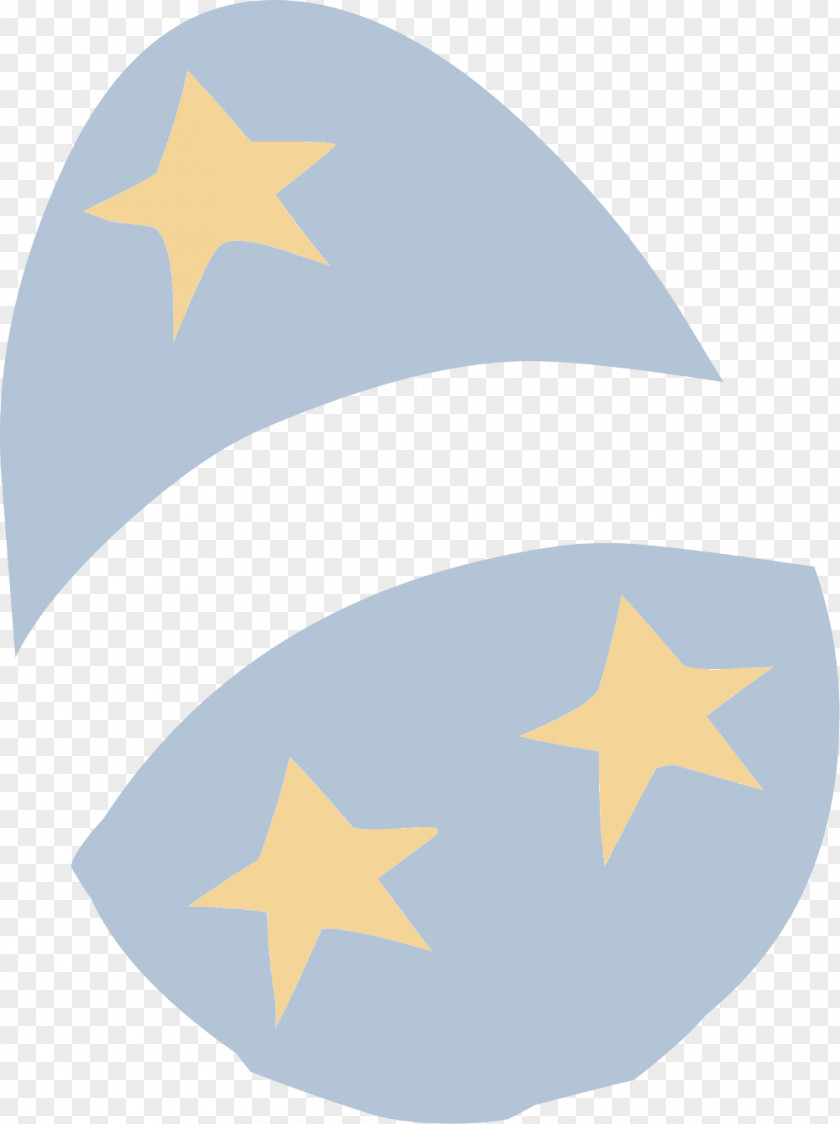 Cartoon Egg Blue Five-pointed Star Clip Art PNG