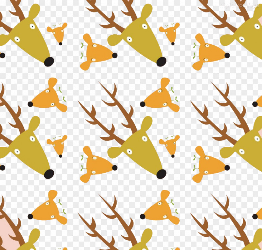 Deer Background Poster Illustration PNG