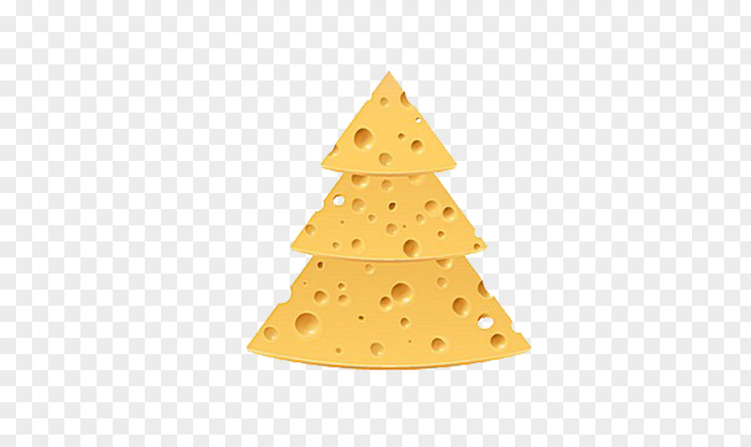 Fun Cheese Christmas Tree Clip Art PNG