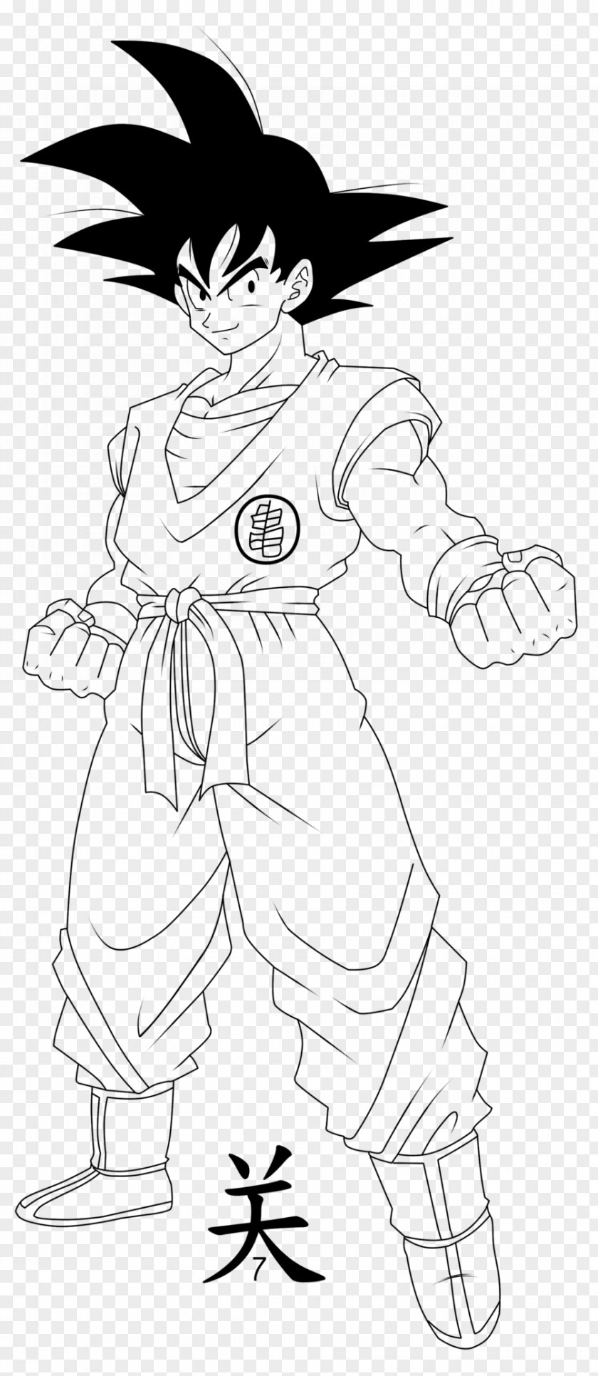 Goku Line Art Vegeta Dragon Ball Character PNG