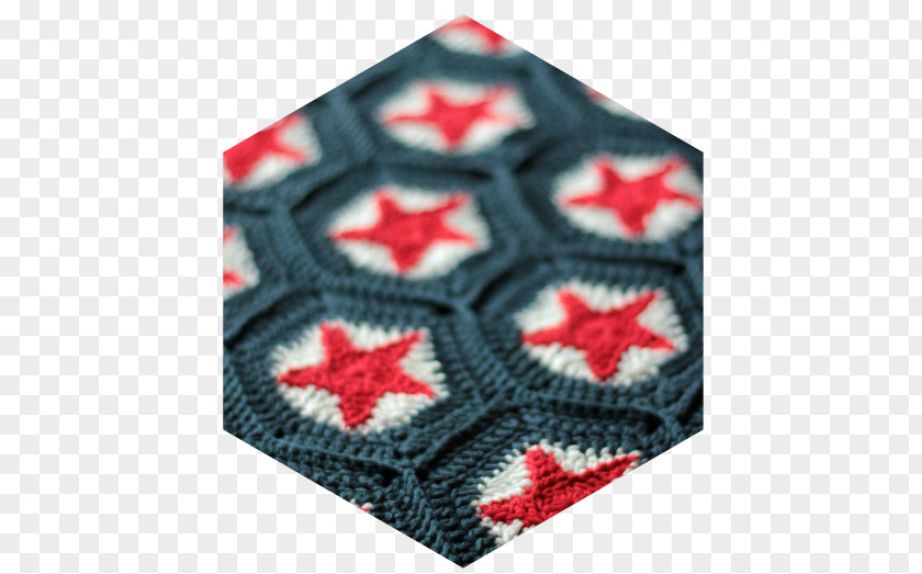 Granny Square Crochet Afghan Motif Pattern PNG