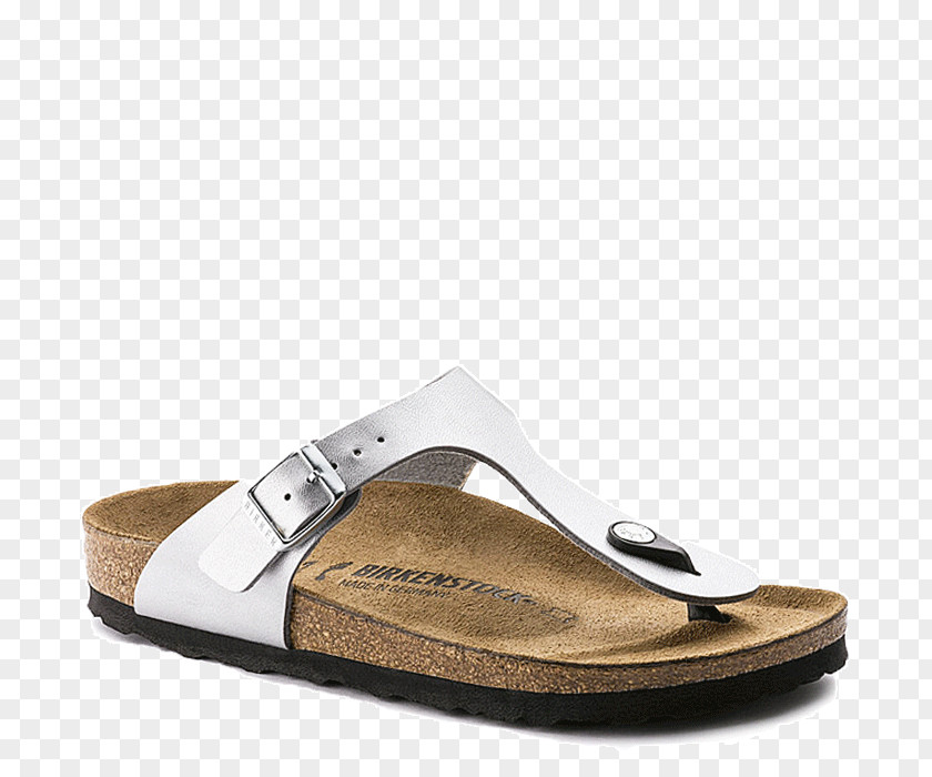 Sandal Birkenstock Women's Gizeh Shoe Silver PNG