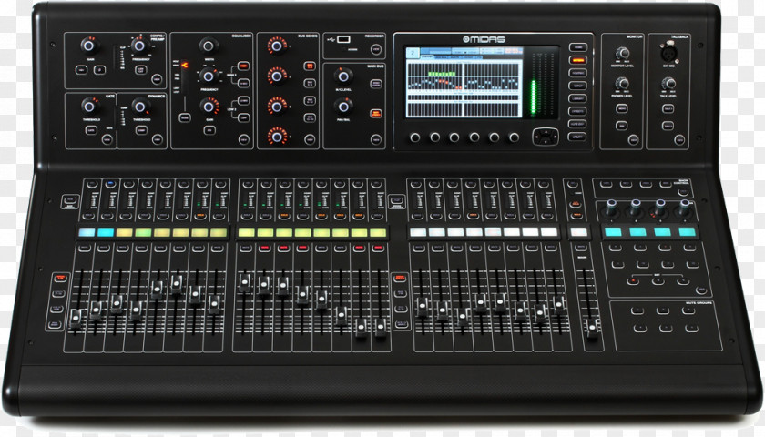 Digital Mixing Console Audio Mixers Midas Consoles M32 Recording Studio PNG