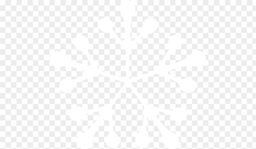 Black White Snowflake Winter Christmas PNG