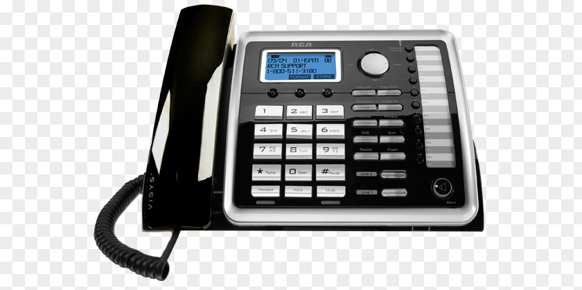 Cordless Telephone Home & Business Phones Digital Enhanced Telecommunications RCA ViSYS 25252 PNG