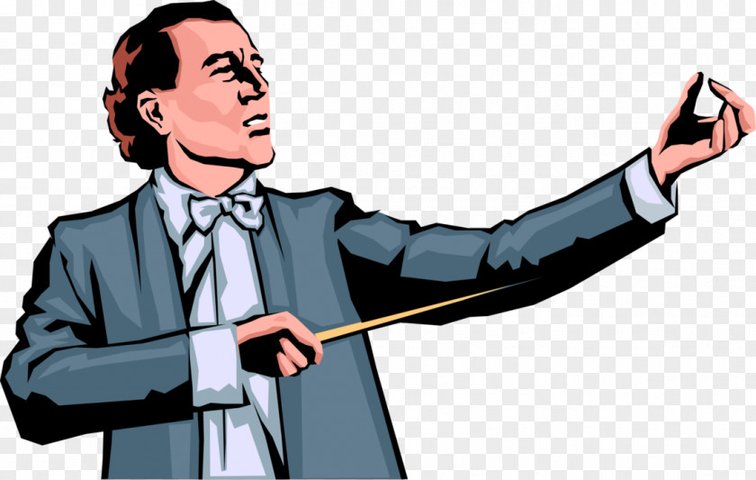 Director De Orquesta Vector Graphics Illustration Conductor Image PNG