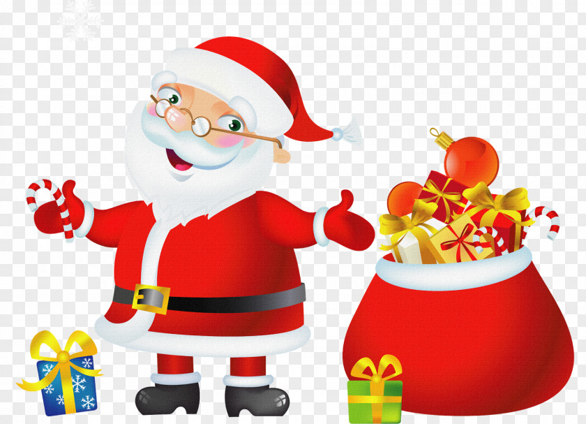 Santa Claus Vector Graphics Christmas Day Card Stock Illustration PNG