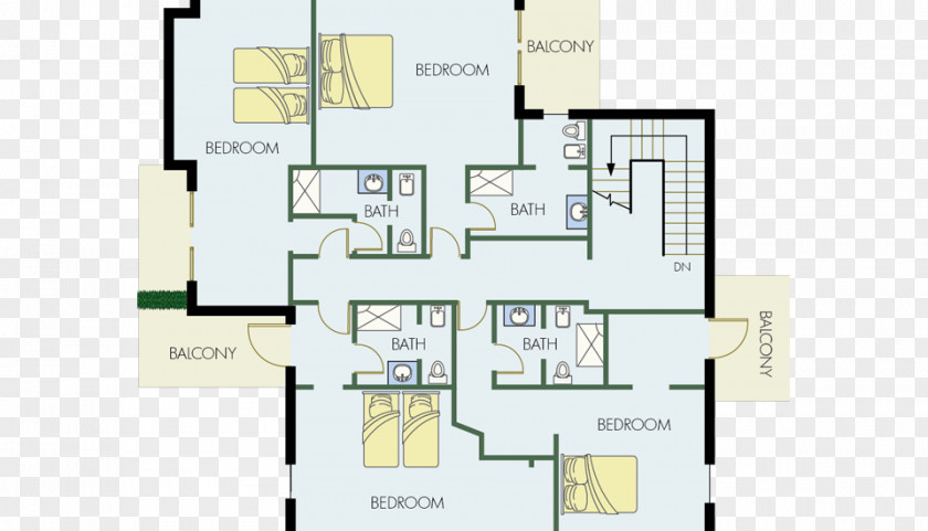 Summer Lake Floor Plan Product Design Line PNG