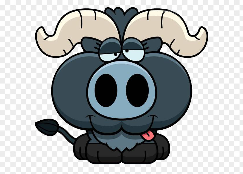 A Big Bull Ox Cattle Calf Illustration PNG
