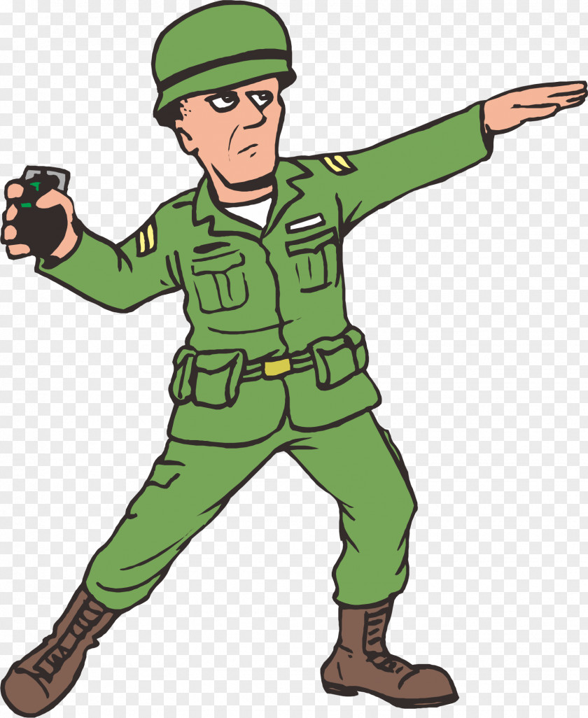 A Grenade Soldier Animation War Clip Art PNG