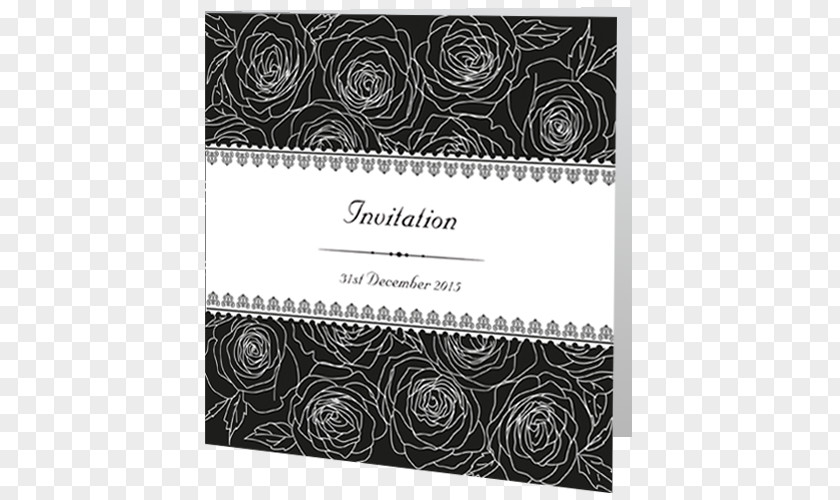 Design Wedding Invitation Floral Pattern PNG