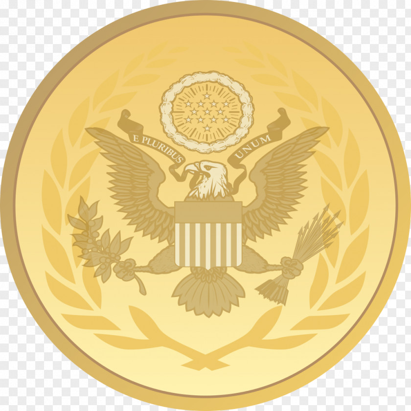 Gold Medal Supreme Court Of The United States Federal Government Judiciary Great Seal PNG