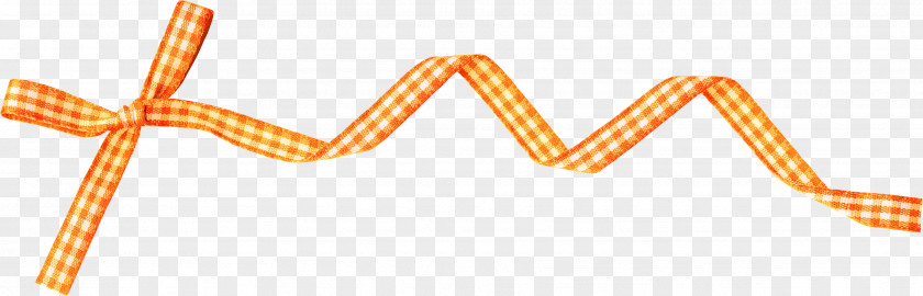 Orange Pattern Bow Ribbon Gratis PNG