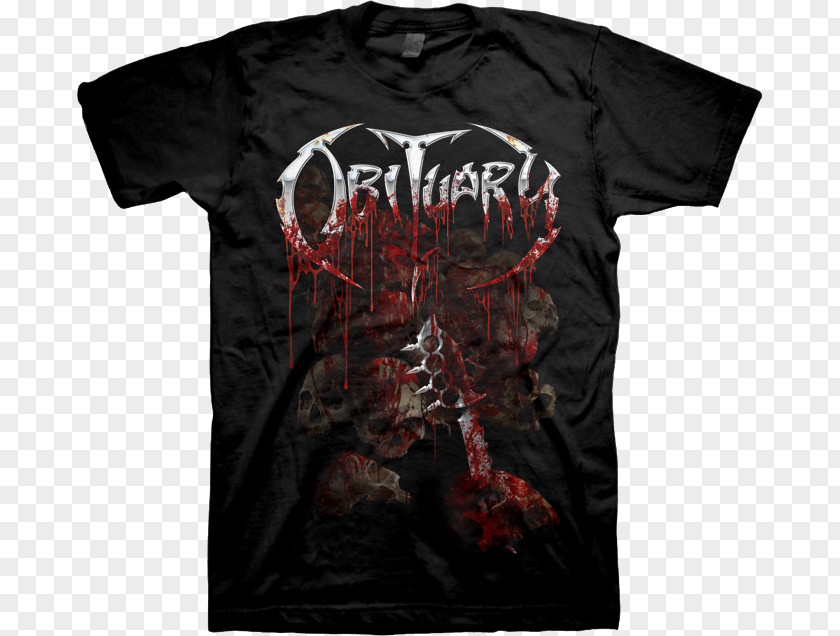 T-shirt Long-sleeved Deicide Obituary PNG