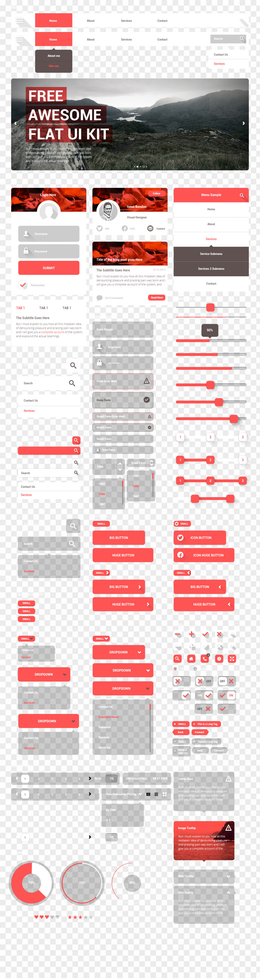 APP Web Design Elements PNG