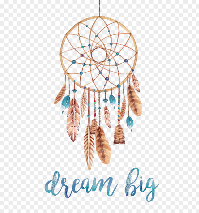 Boho Dreamcatcher Poster Watercolor Painting Printmaking Printing PNG