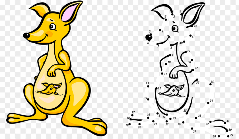 Cartoon Kangaroo Koala Child Illustration PNG