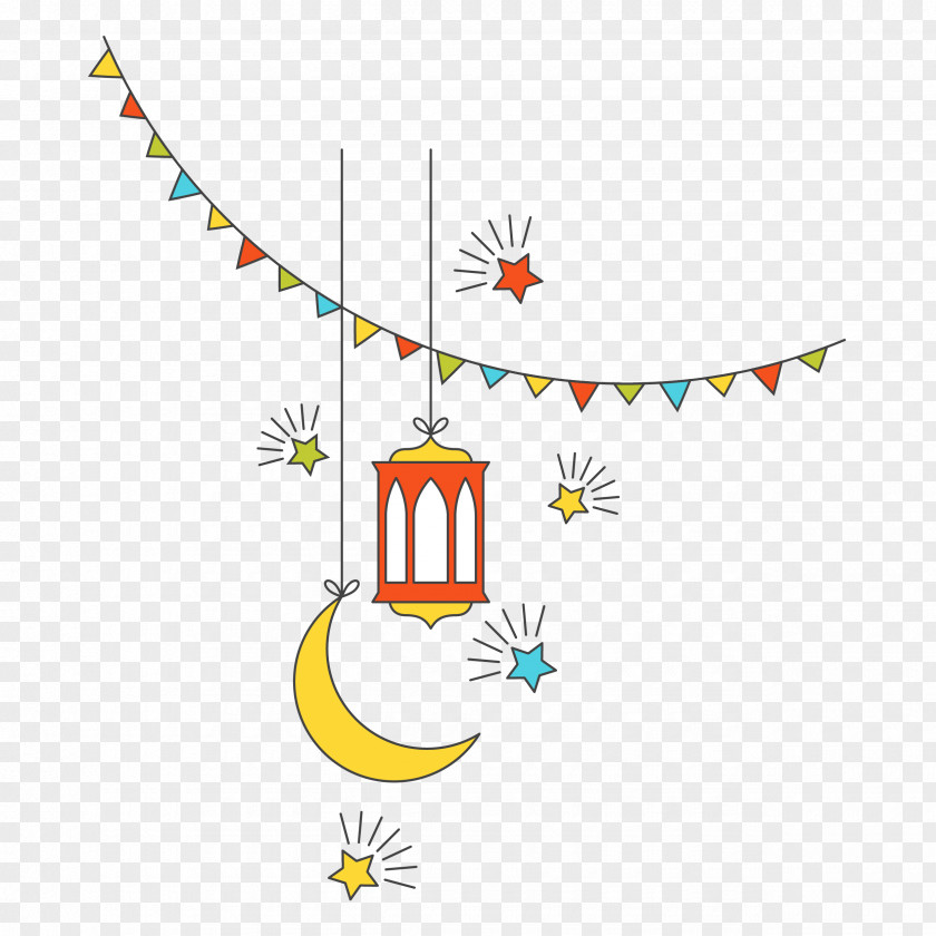 Flat Islamic Culture New Year Vector Decorative Elements Eid Al-Adha Religion Clip Art PNG