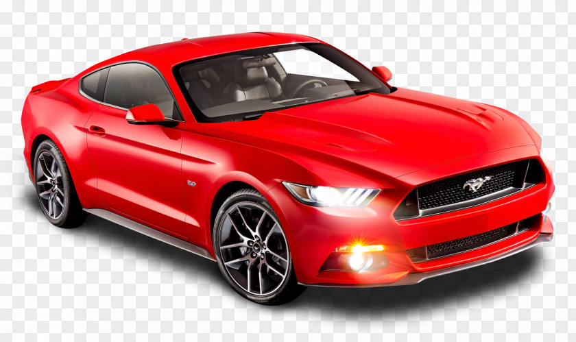 Ford Mustang Red Car 2015 GT Mach 1 S-Max PNG