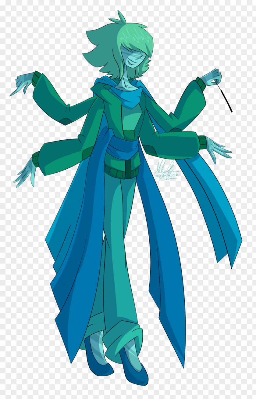 Chrysocolla Costume Design Cartoon Figurine PNG