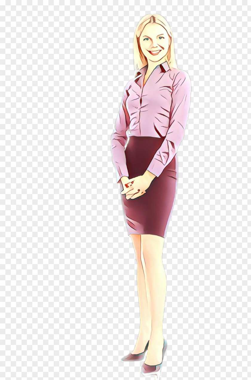Clothing Standing Pink Shoulder Magenta PNG