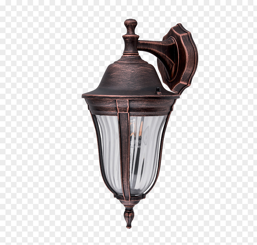 Glass Lantern Light Fixture Edison Screw Candle PNG