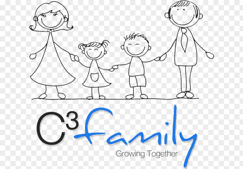 Healthy Family Logo Drawing Stick Figure PNG