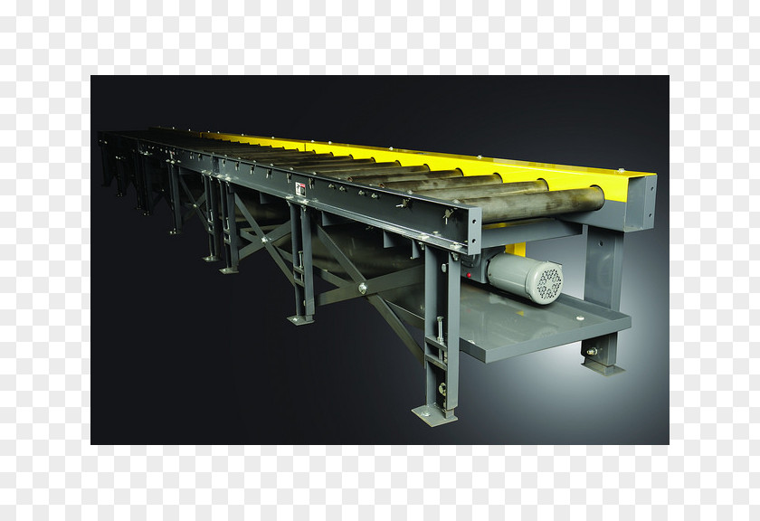 Machine Conveyor System Band Saws Material Handling Lineshaft Roller PNG