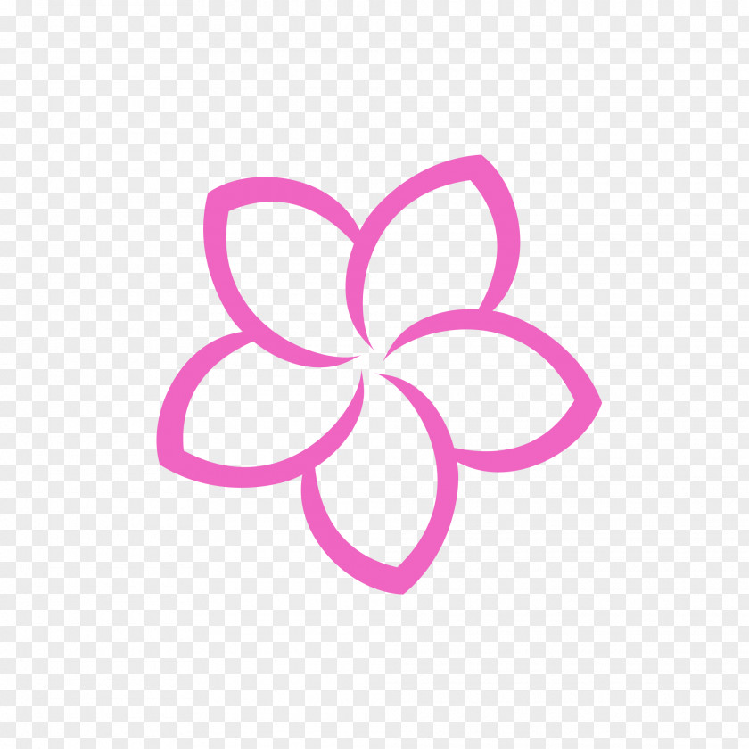 Plumeria Frangipani Flower Logo Petal PNG