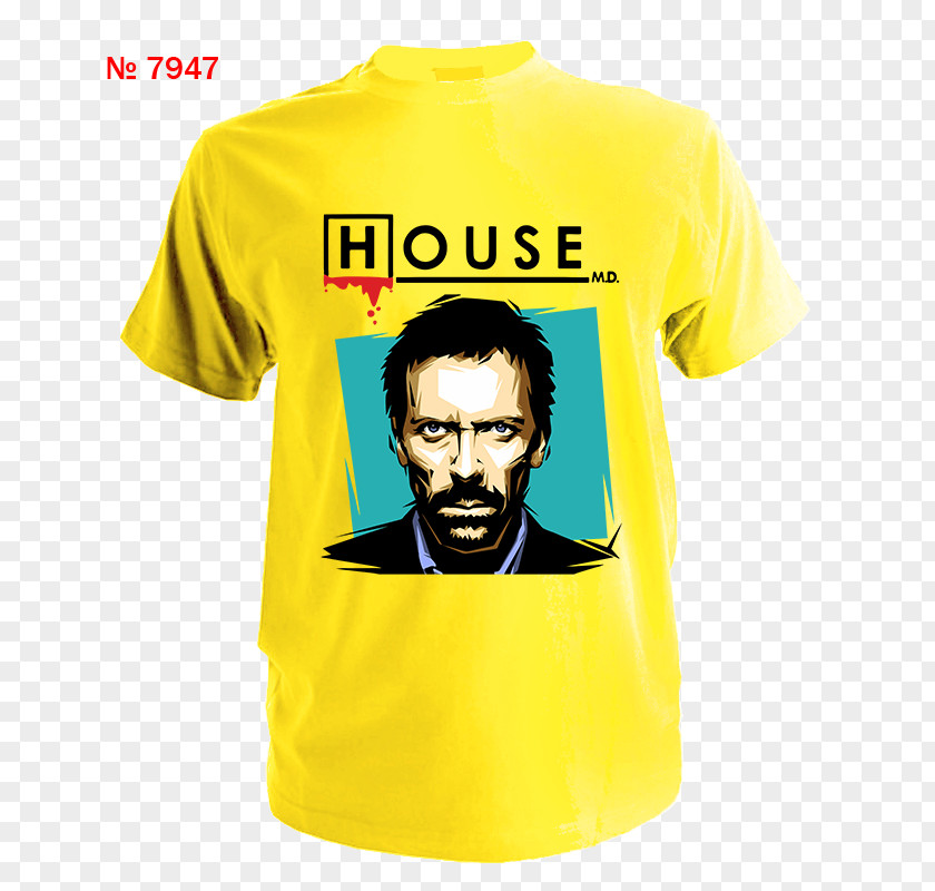 T-shirt Hugh Laurie Dr. Gregory House Sleeve PNG