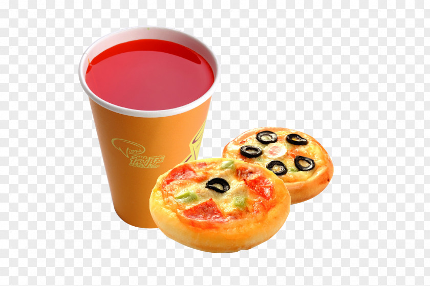 Vector Tea And Pizza Fast Food PNG
