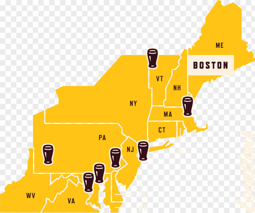 Beer Boston Brew Tours By City New York Brewery Map PNG
