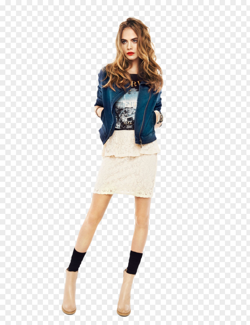 Cara Delevingne New York Fashion Week Model Reserved Lookbook PNG