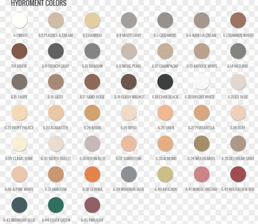 Color Chart VIP Grout And Tile Concepts Paint PNG