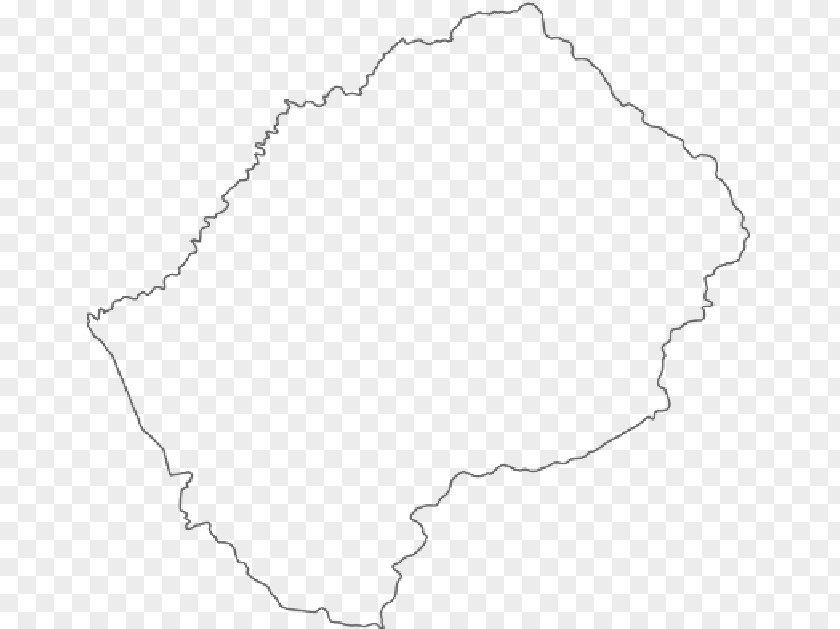 Map Lesotho Blank Geography World PNG