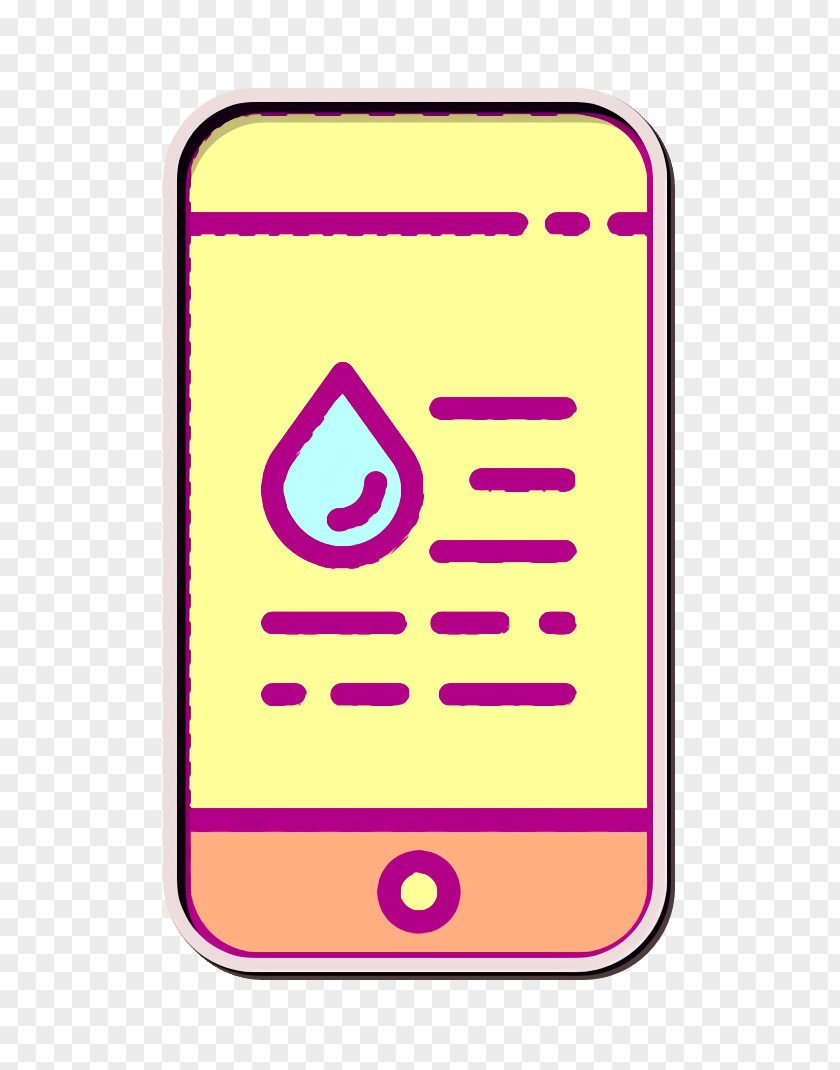 Smartphone Icon Touch Screen Water PNG