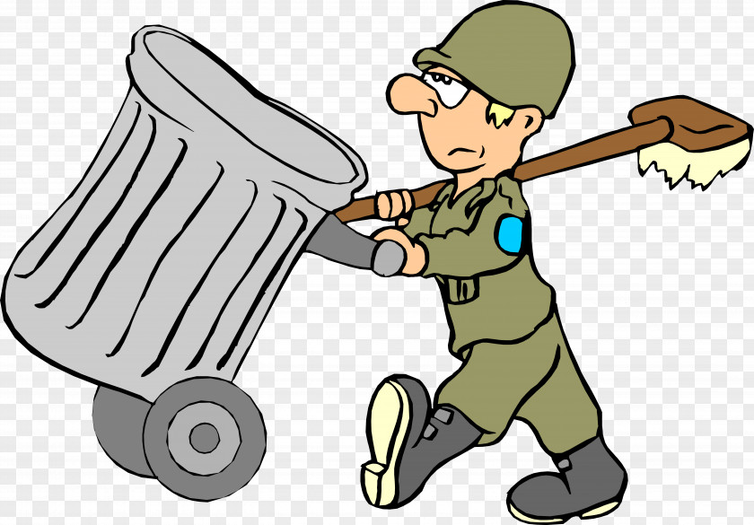 Army Janitor Jack Cleaning Clip Art PNG