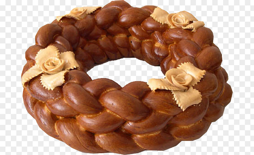 Chocolate Cozonac White Bread Kalach PNG