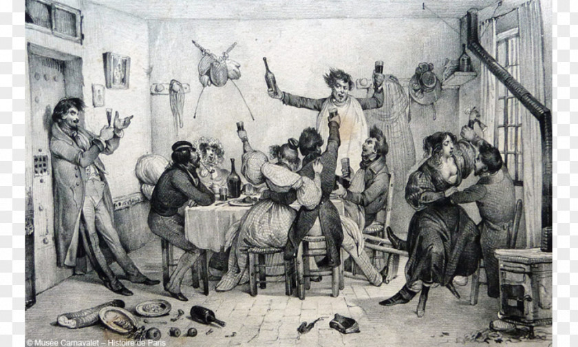 Painting Sainte-Pélagie Prison Prisons De Paris 19th Century PNG