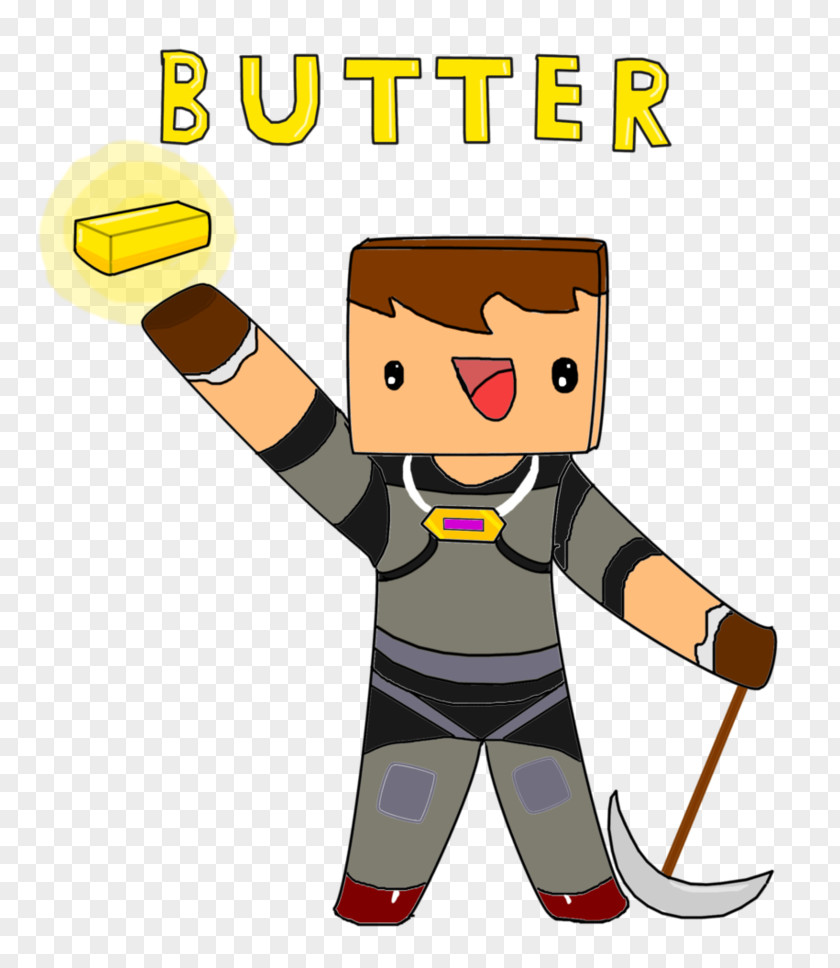 Roommate YouTuber Butter Minecraft Drawing PNG