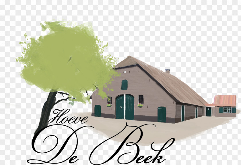 Full Colour VOF Hoeve De Beek Logo Farmhouse Australia Font PNG