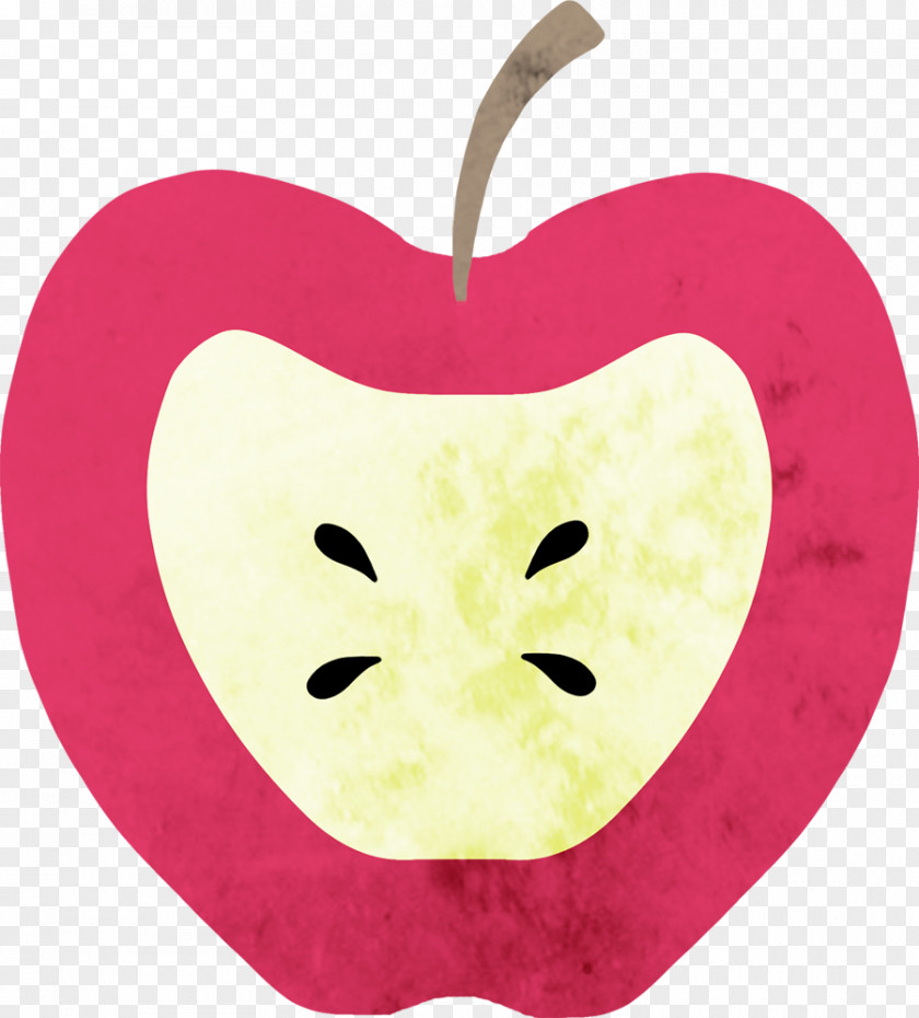 Hand-painted Red Apple Clip Art PNG