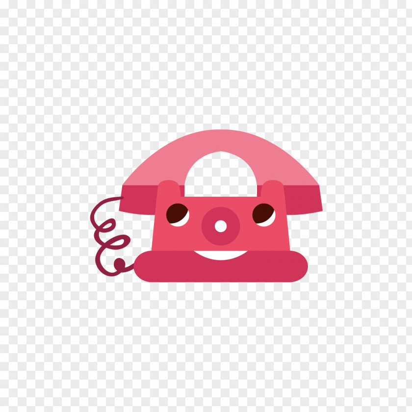 A Red Toy Phone Design Telephone PNG