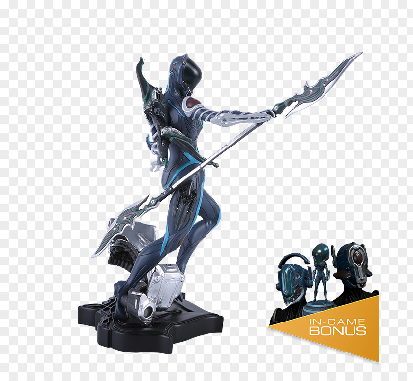 Hand Painted Poster Warframe Figurine Statue San Diego Comic-Con PNG