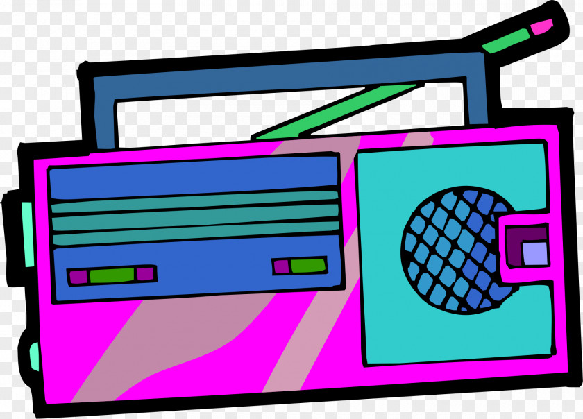 Radio Cartoon Drawing PNG